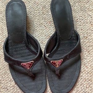 Prada black sandals